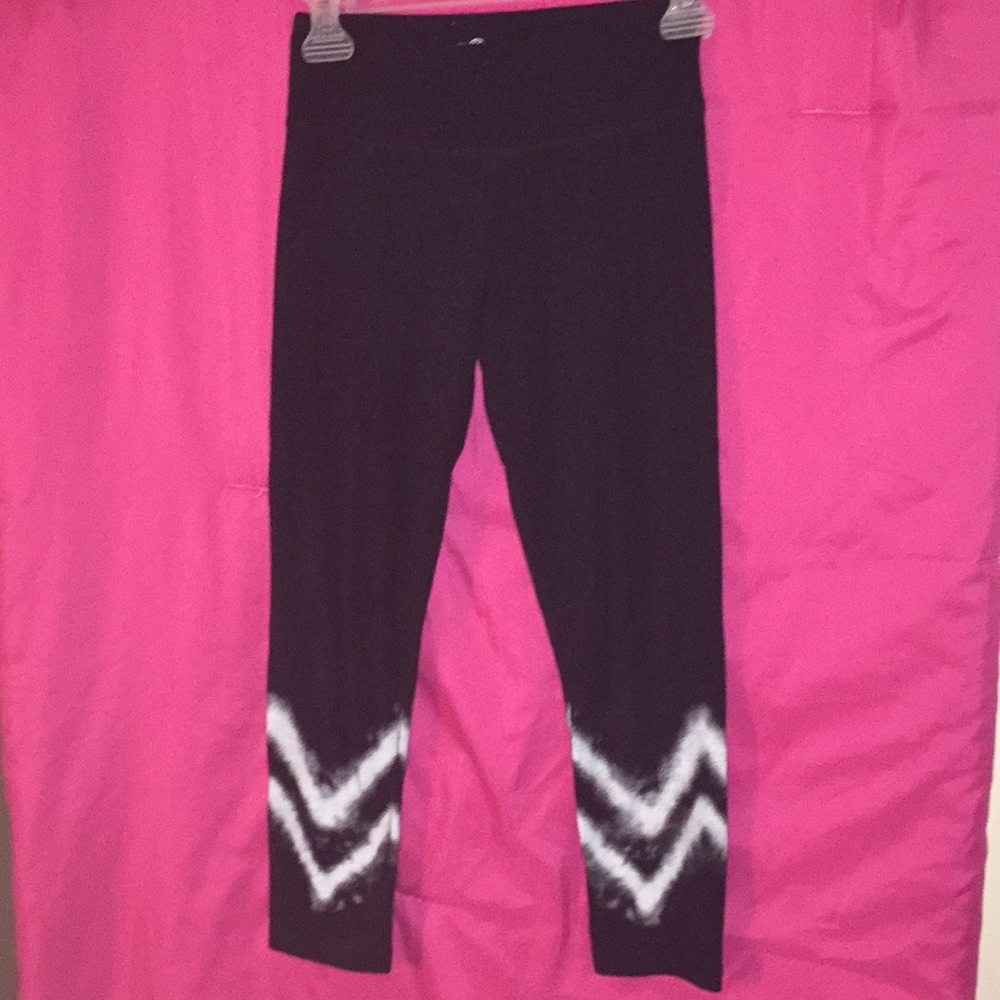 Soft black yoga capris
